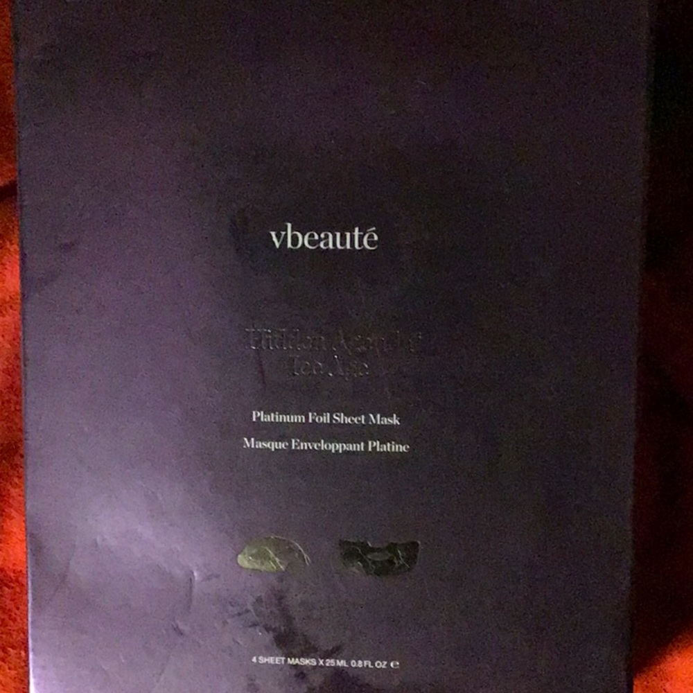 vbeaute Hidden Agenda Ice Age Platinum Foil Sheet Mask Pack of 4